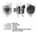 802135 ALT. HR, BONGO, K2500>2012, EURO 5 MOTOR 2.5 DIESEL 12V 90A VALEO